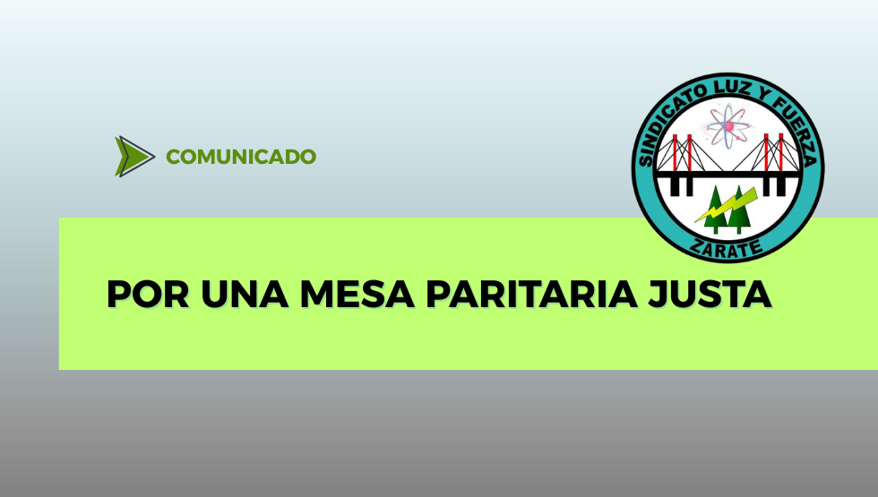 Por una Mesa Paritaria Justa